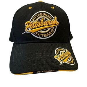 Pittsburgh Pirates City Hunter NWOT Embroidered Black Yellow‎ Authentic Headwear